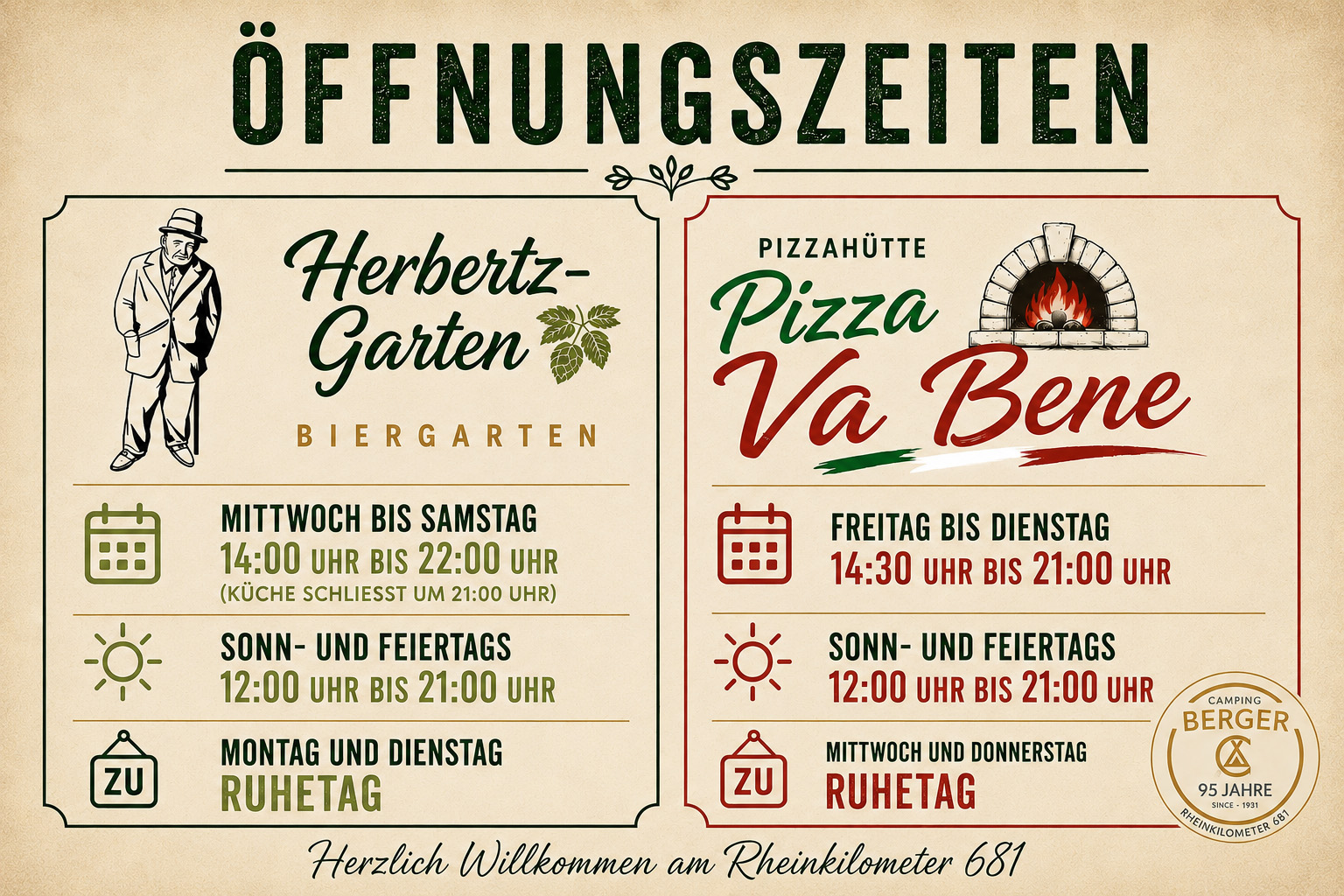 Öffnungszeiten Öffnungszeiten